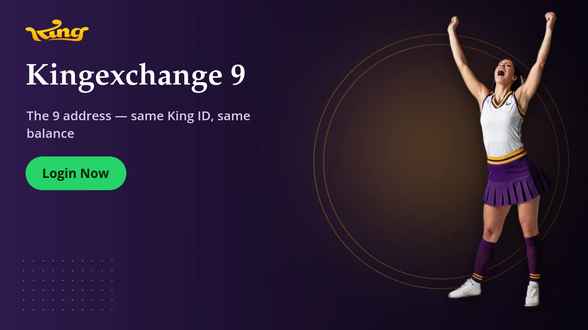 Kingexchange 9 — KingExchange banner: The 9 address — same King ID, same balance